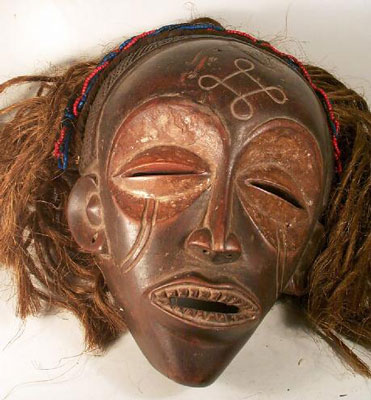 Tchokwe Mwano Pwo African Mask