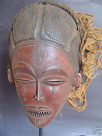 Tchokwe Mwana Pwo Mask Front View