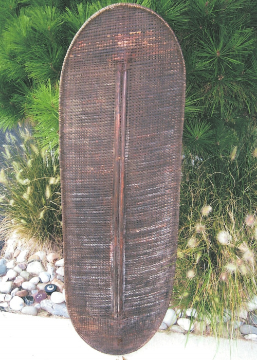Antique War Shield Ngandu, Saka, Tsongo, Kota Nkole, Northern Ntomba (Democratic Republic of the Congo) Tshuapa River Region